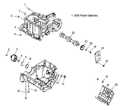 ENGINE, CRANKCASE - R07RF68AD/AF (4999202259920225D10)