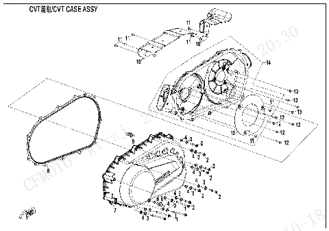 CVT CASE ASSY