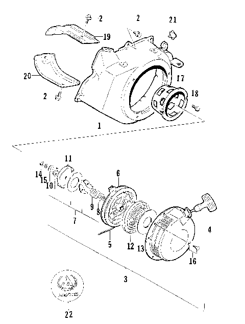 RECOIL STARTER ASSEMBLY [74889]