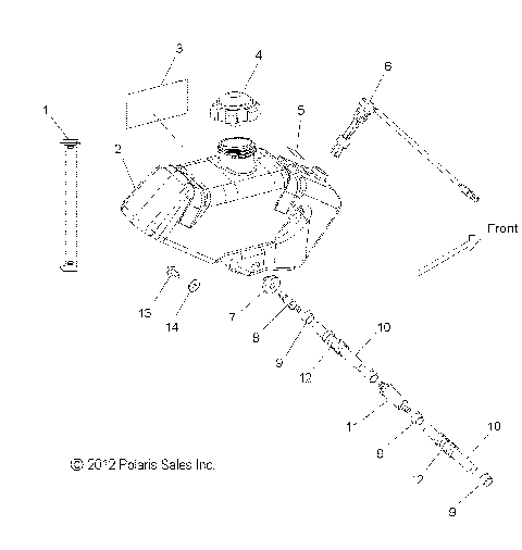 ENGINE, OIL BOTTLE ASM. - S15CC6/CK6/CM6 ALL OPTIONS (49SNOWOILBOTTLE13600RUSH)