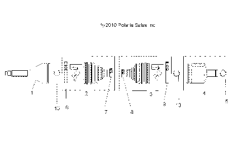DRIVE TRAIN, FRONT DRIVE SHAFT - A15S6A76FA (49ATVSHAFTDRIVE1332881)