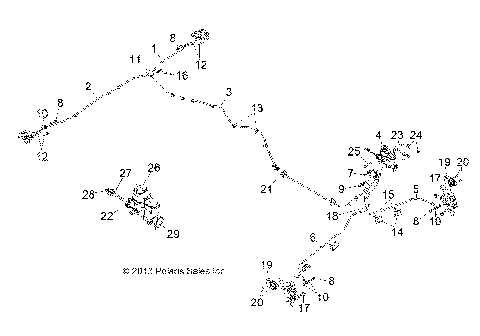 BRAKES, BRAKE LINES AND MASTER CYLINDER - R141D9JDA/2D9JDA (49BRUTUSBRAKELINE13)