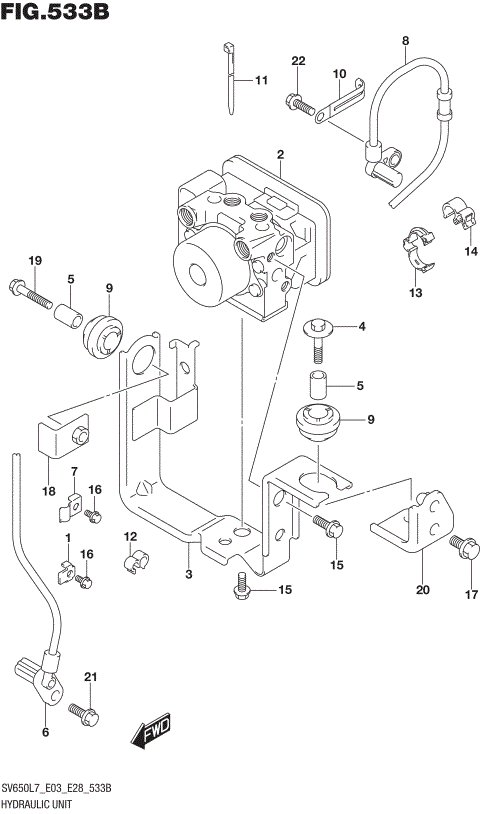 HYDRAULIC UNIT (SV650AL7 E33)