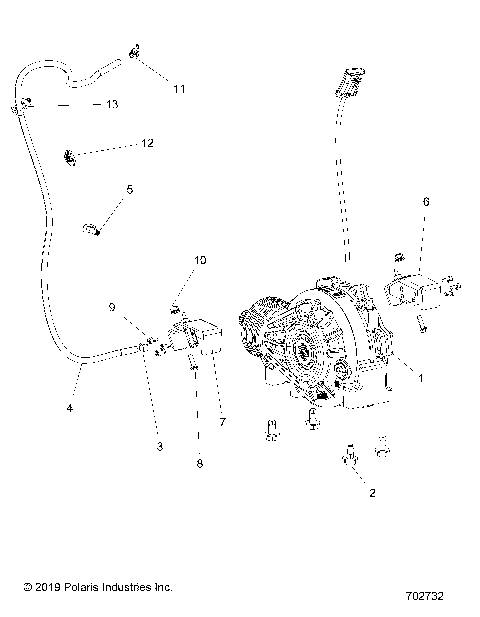 DRIVE TRAIN, FRONT GEARCASE MOUNTING - G21GAB99CM/FM (702732)
