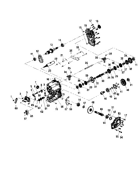 GEARCASE (2X4) - C11RB42AA (4981898189D05)