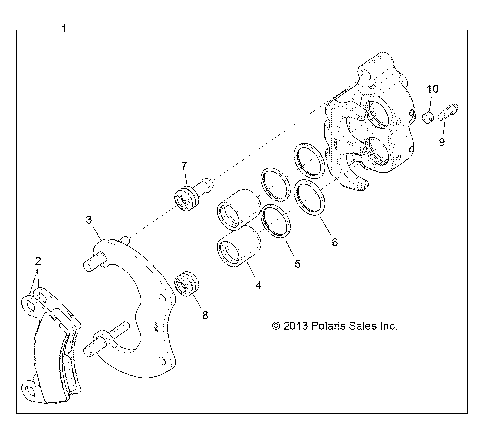BRAKES, REAR CALIPER - R14WH88A/9EA ALL OPTIONS (49RGRCALIPERRR14CREW)