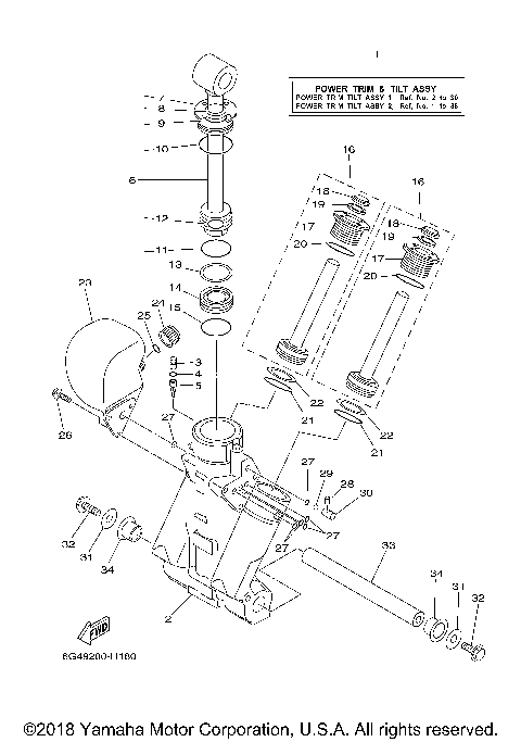 POWER TRIM TILT ASSY 1