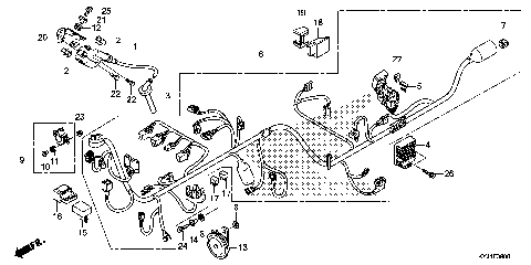 WIRE HARNESS (CBR250R)