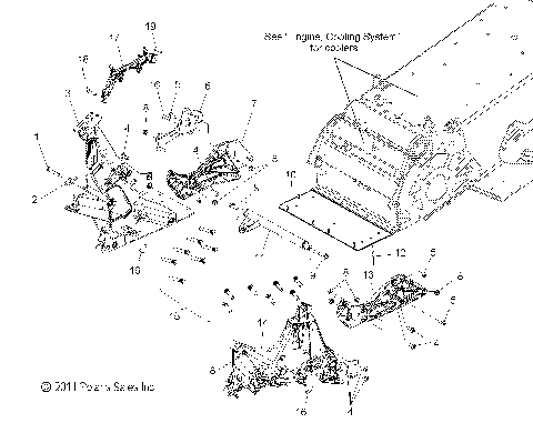 CHASSIS, BULKHEAD ASM. - S12BS8/BC8 ALL OPTIONS (49SNOWCHASSISFRT12800SB)