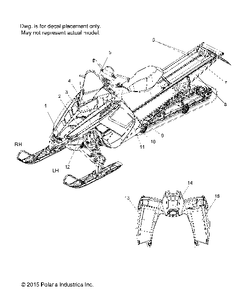 BODY, DECAL - S16CM8 ALL OPTIONS (49SNOWDECAL16RMK6)