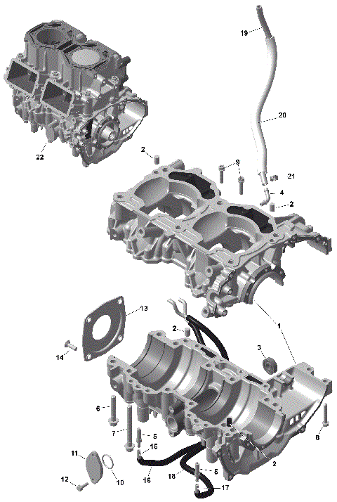 01- ROTAX - Crankcase