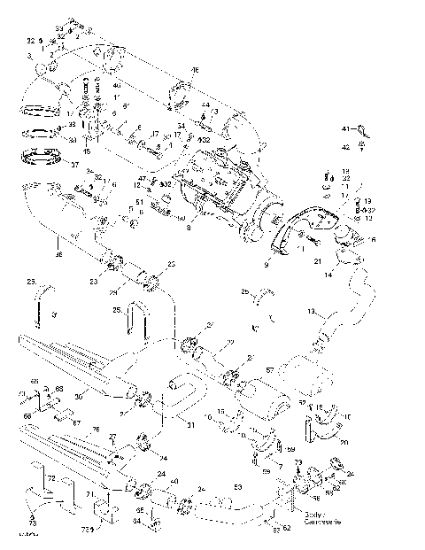 01- Engine Support And Muffler