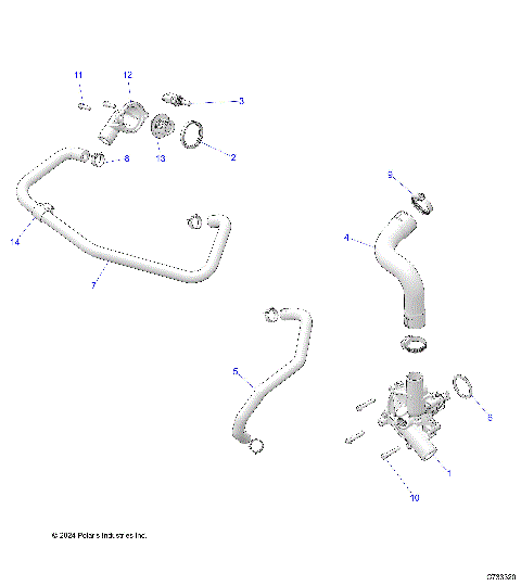 ENGINE, WATERPUMP AND BYPASS - R25RRE99FP (C733320)