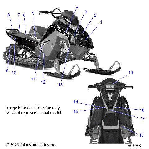 BODY, DECAL, BLACK SIDE PANEL W/BLUE DUSK TRIM - S26TGG8MS (603083)