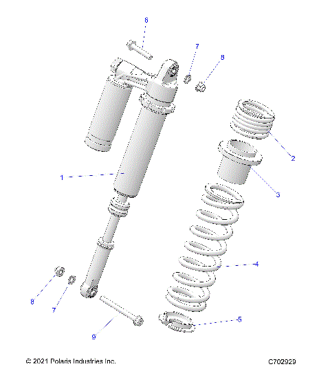 SUSPENSION, REAR SHOCK MOUNTING - G24G2K99A/99B (C702929)