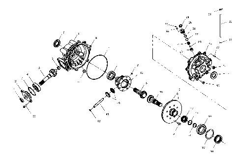 REAR GEARCASE - C10RD50AA (4976437643C12)