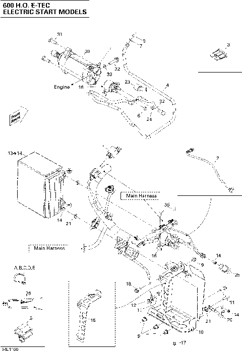 10- Battery And Starter 600 HO ETEC