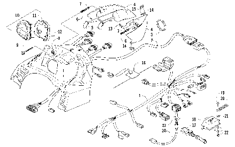 HEADLIGHT, INSTRUMENTS, AND WIRING ASSEMBLIES [85166]