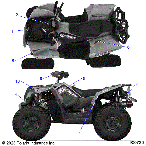 BODY, DECALS, GRAPHIC - A24SGE95AT (900720-01)