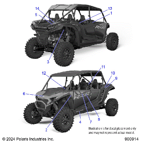 BODY, DECALS - Z25NMF99A4/A5/B4/B5 (900914)