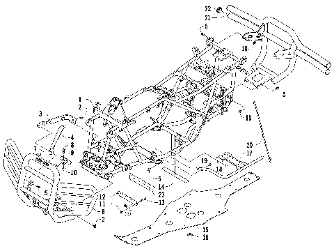 FRAME AND RELATED PARTS (LE) [88886]