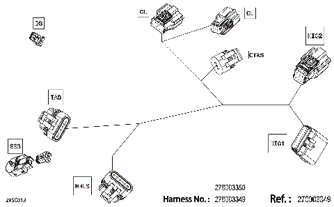 08- Electric - Steering Wiring Harness - 278003349 - Package BASE Without IBR
