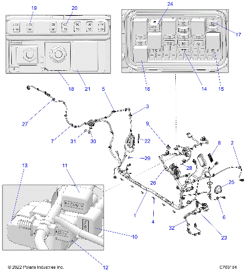ELECTRICAL, WIRE HARNESS, CHASSIS - Z23RGK2KAJ/BJ (C0704548-8)