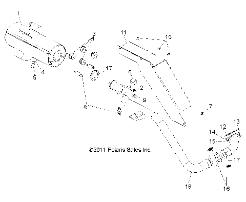 ENGINE, EXHAUST - R12WH50AG/AH/AK/AR (49RGREXHAUST12500CREW)