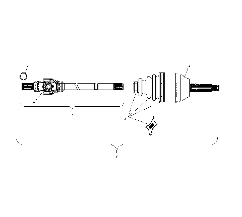 FRONT DRIVE SHAFT (4X4)(6X6) - A11RD50AA/AB/A11RF50AA (4981798179B04)