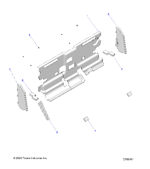 BODY, CAB FOAM AND REAR PANEL - R25RRV99AC (C788401)