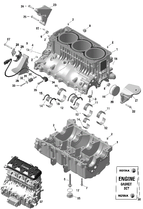 01- ROTAX - Crankcase