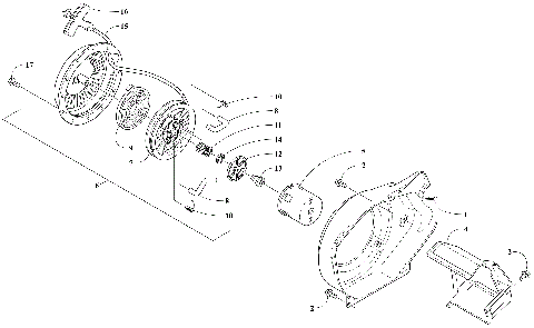 RECOIL STARTER AND AIR SHROUD ASSEMBLY [107332]