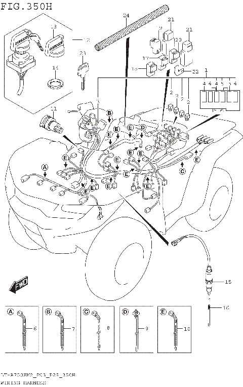 WIRING HARNESS (LT-A750XPZM2 P28)