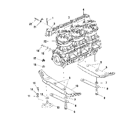 ENGINE MOUNTING - W015198D (4964846484B014)