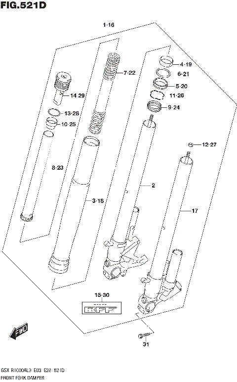 FRONT FORK DAMPER (GSX-R1000RZA)