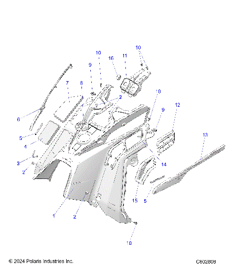 BODY, CONSOLE - S25TDE9FS/9FEL (C602808)