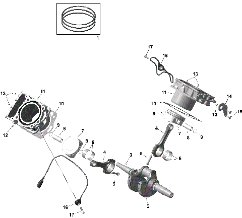 01- ROTAX - Crankshaft and Pistons