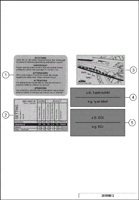 TECHNIC INFORMATION STICKER