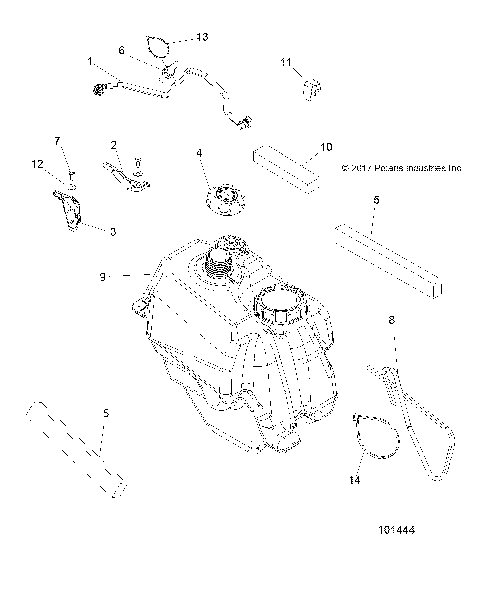 BODY, FUEL TANK ASM. - A18S6E57B1 [101444]