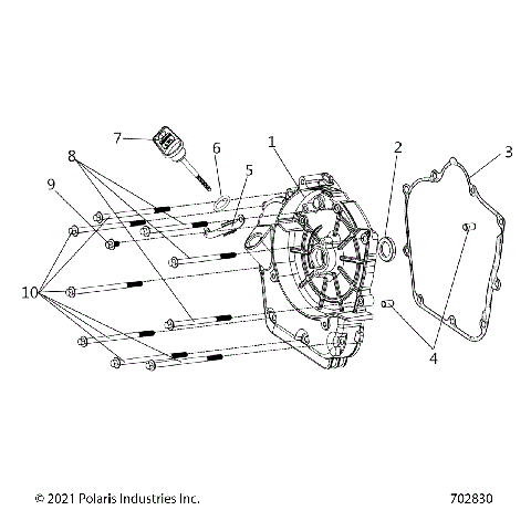 ENGINE, CRANKCASE COVER ASM, RIGHT - Z26HCA18A4/A7/B4/B7 (702830)