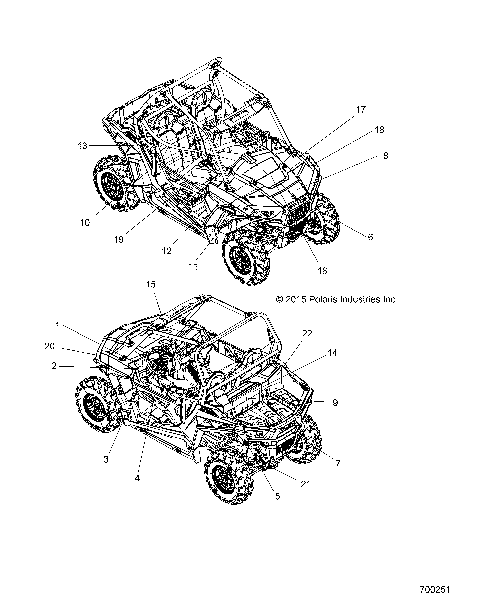 BODY, DECALS - Z16VA87 ALL OPTIONS (700251)