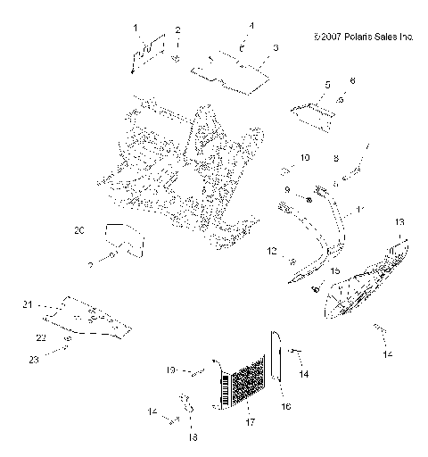 CHASSIS, FRONT BUMPER - A08BG50FA (49ATVBUMPER08SCRAM)