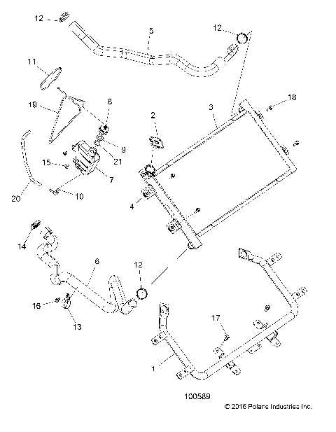 ENGINE, COOLING SYSTEM, RADIATOR - A19SXN85A8 [100589]