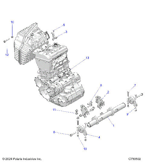 ENGINE, MOUNTING & LONG BLOCK - Z25NEB99A4/B4 (C750502)