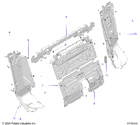 BODY, REAR CLOSEOFF - Z25XPD92A/92B (C750510)
