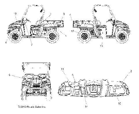 BODY, DECALS - R11RC08GA/GH/FA/FH (49RGRDECAL11EV)