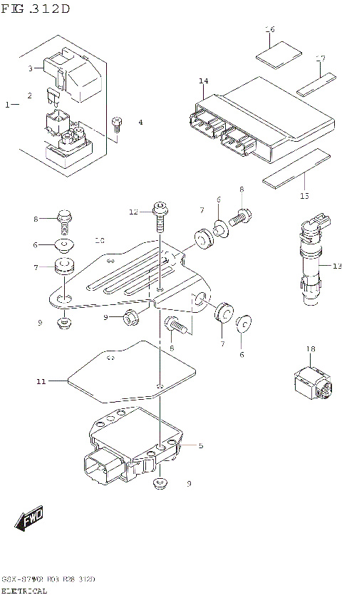 ELECTRICAL (GSX-S750A,GSX-S750ZA:E03,E28)