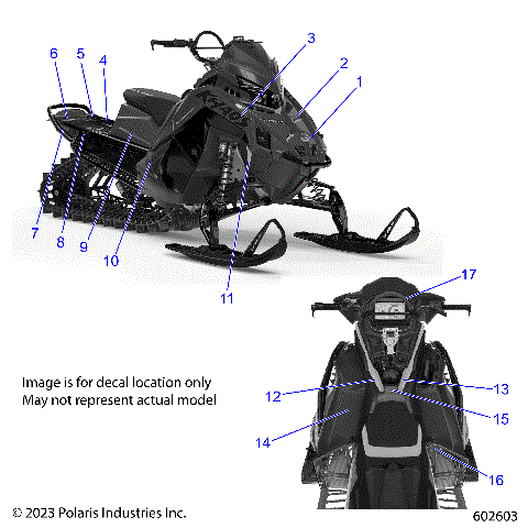 BODY, DECAL, BLACK SIDE PANEL W/ SHADOW GRAY ACCENT - S24TLG8RS/8RE (602603)