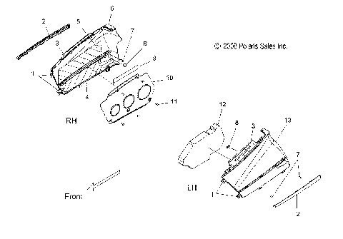 BODY, SIDE PANELS - S09PB6FS/FE (49SNOWPANEL09SHIFT)