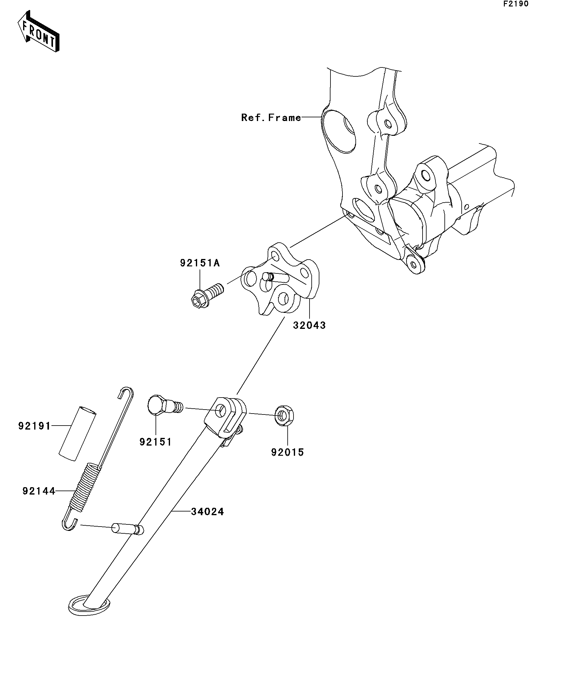 2011 Kawasaki NINJA ZX-6R Stand(s) Motorcycles Parts Finder